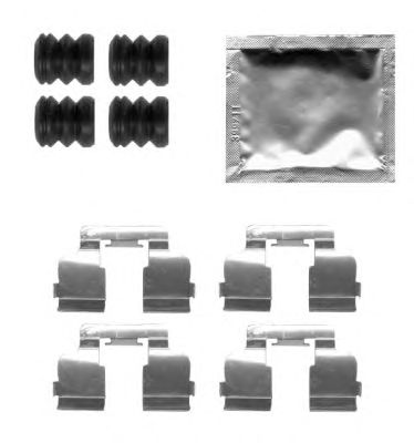 HELLA PAGID 8dz355205291 -  Комплектующие, колодки дискового тормоза